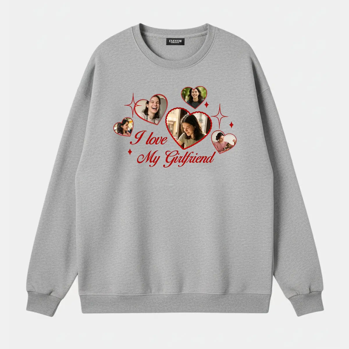 Custom Love Photo Sweatshirt Eleven Oasis