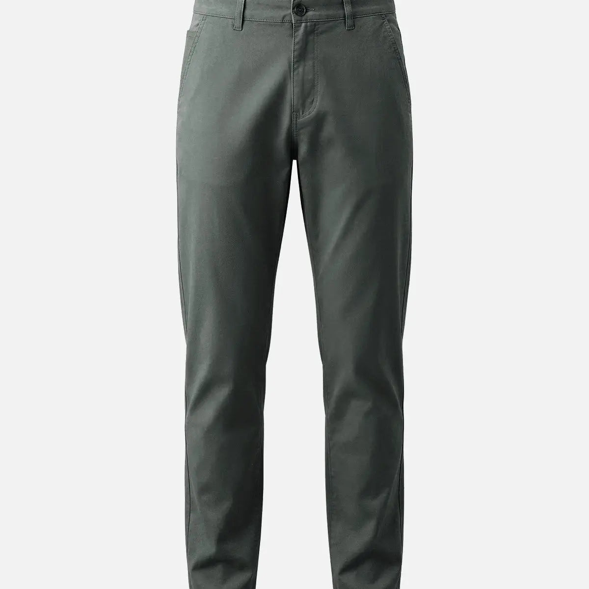 Men's Buttoned Welt Pocket Tapered Stretch Cotton Chino Pants ElevenOasis