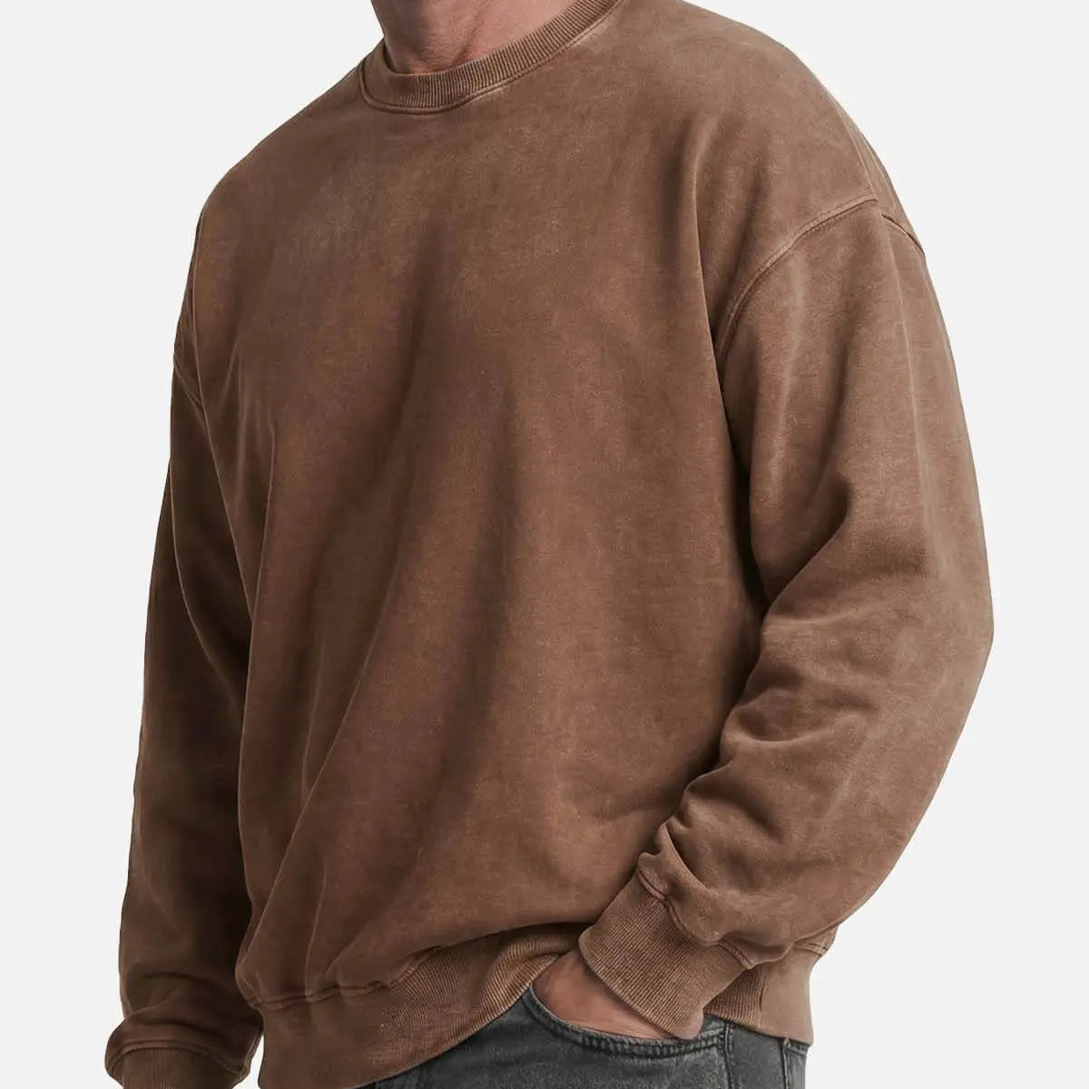Men's Vintage Washed Cotton Sweatshirt Eleven Oasis