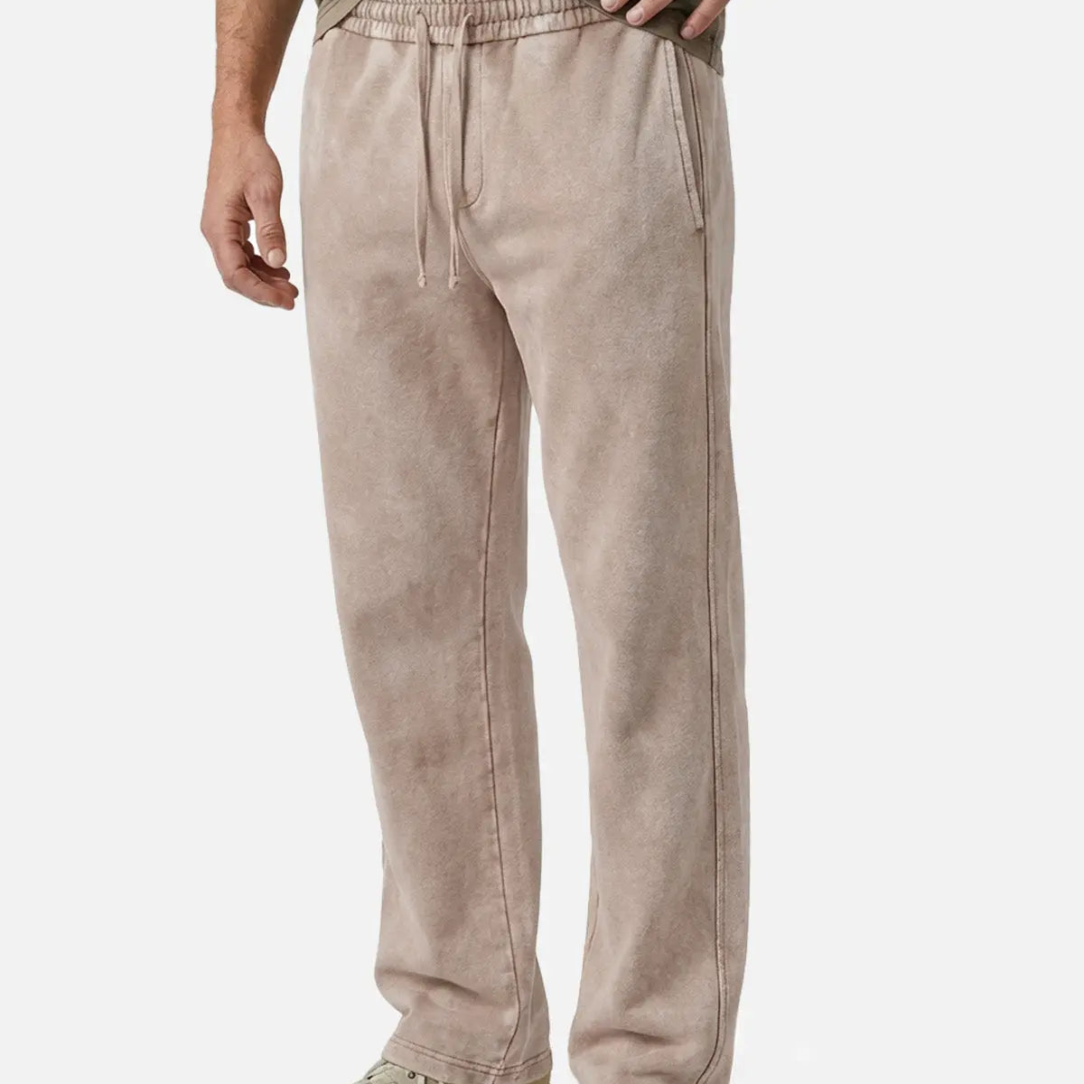 Men's Vintage Washed Cotton Sweatpants Eleven Oasis