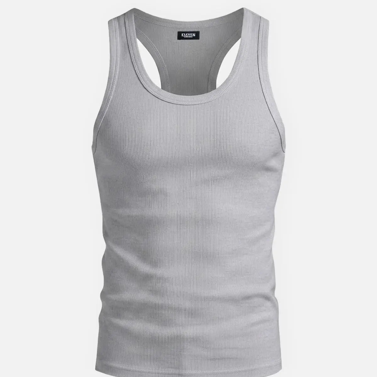 Men's Ribbed Athletic Slim Fit Tank Top Eleven Oasis