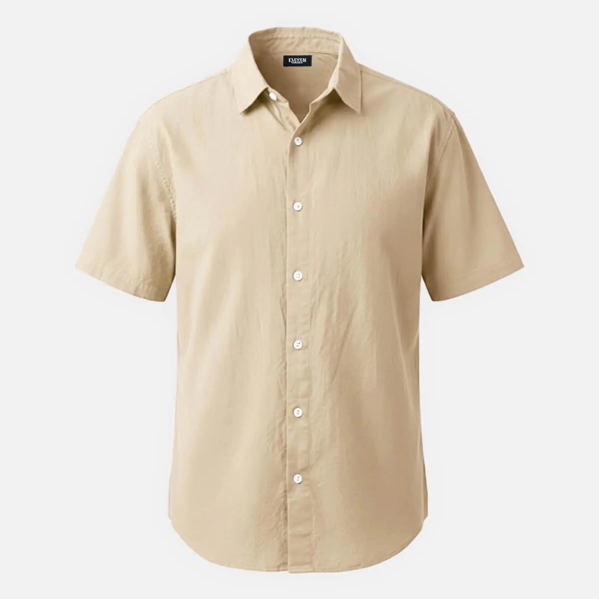 Men's Everyday Linen-Blend Short Sleeve Shirt Eleven Oasis