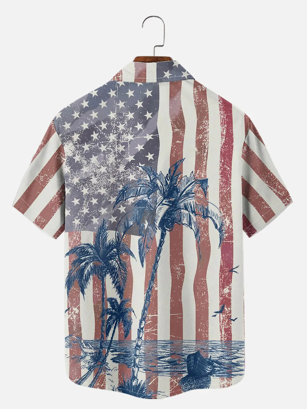 Tall Men's American Shoreline Short Sleeve Shirt Eleven Oasis