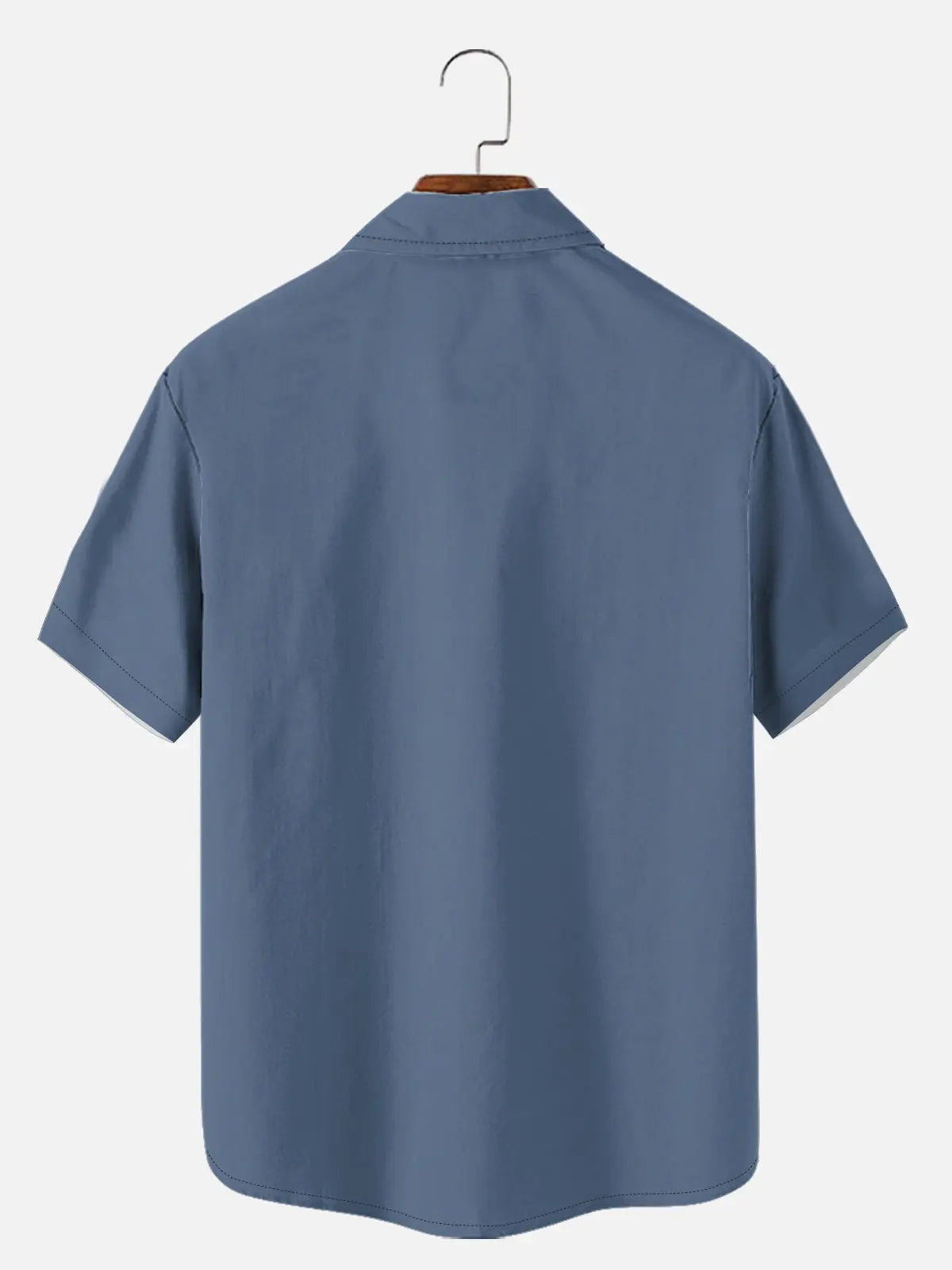 Men's Unilateral Striped Flower Vacation Casual Short Sleeve Shirt ElevenOasis