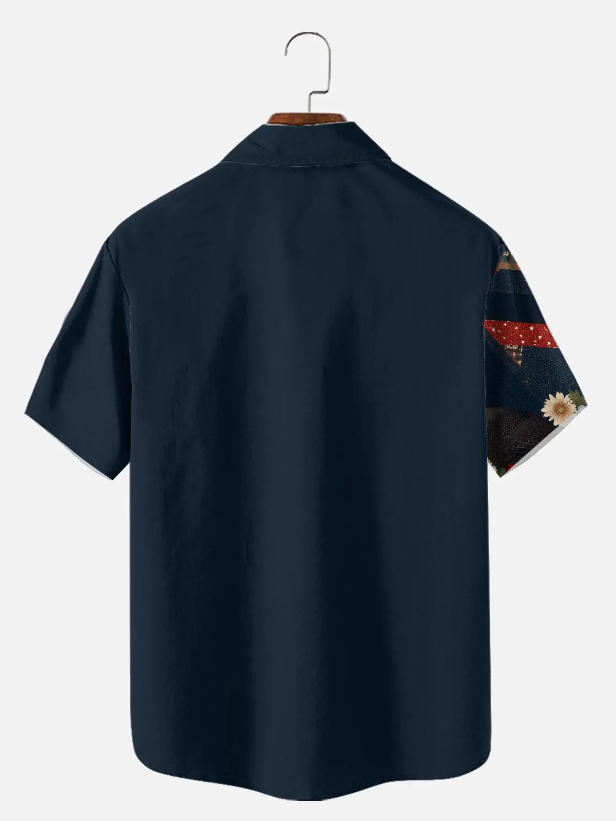 Tall Men's Eagle Floral Americana Short Sleeve Shirt Eleven Oasis