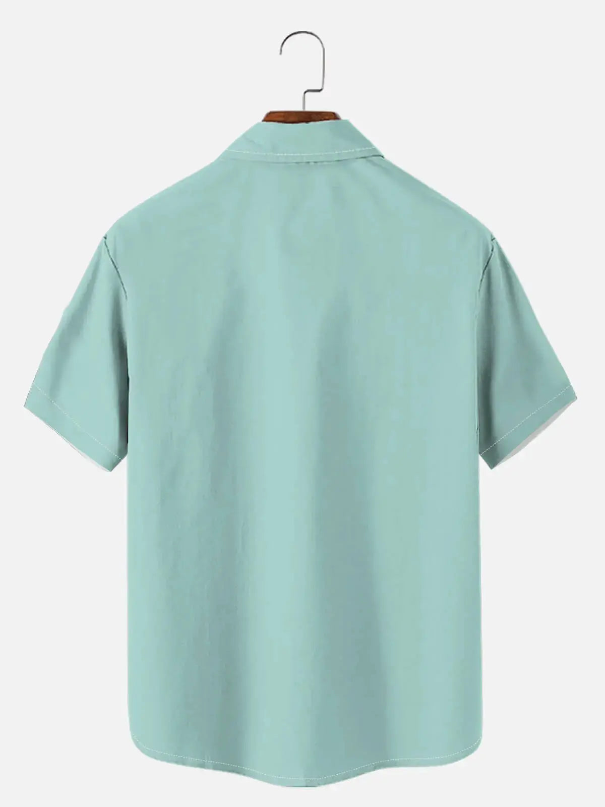 Men's Black & Whire Shore Sketch Short Sleeve Shirt Eleven Oasis