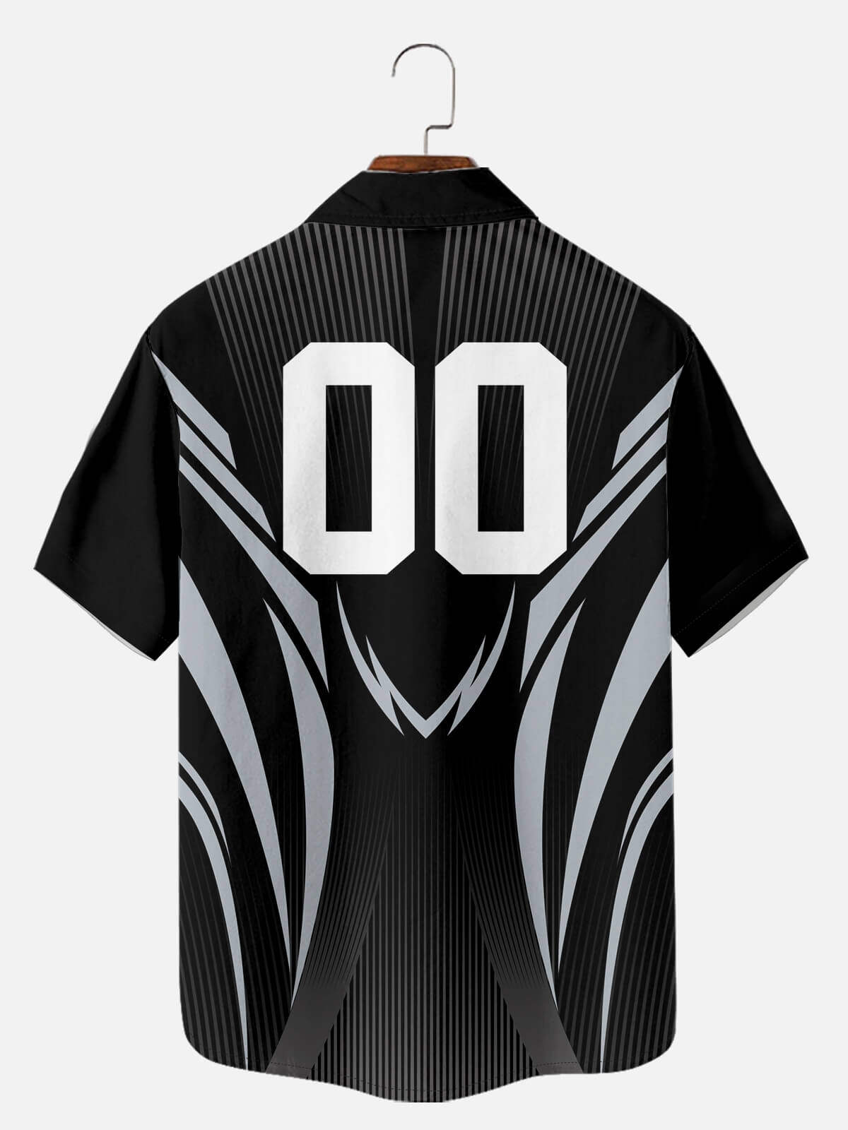 Tall Men's Custom American Football Stripe Short Sleeve Shirt Eleven Oasis