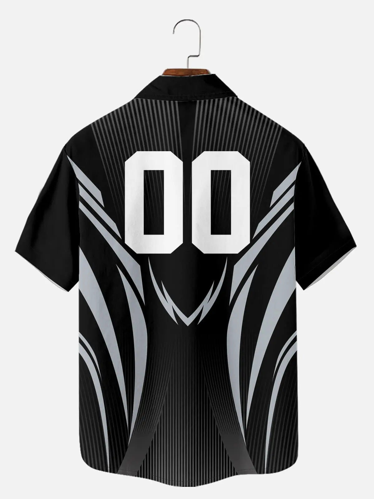 Tall Men's Custom American Football Stripe Short Sleeve Shirt Eleven Oasis