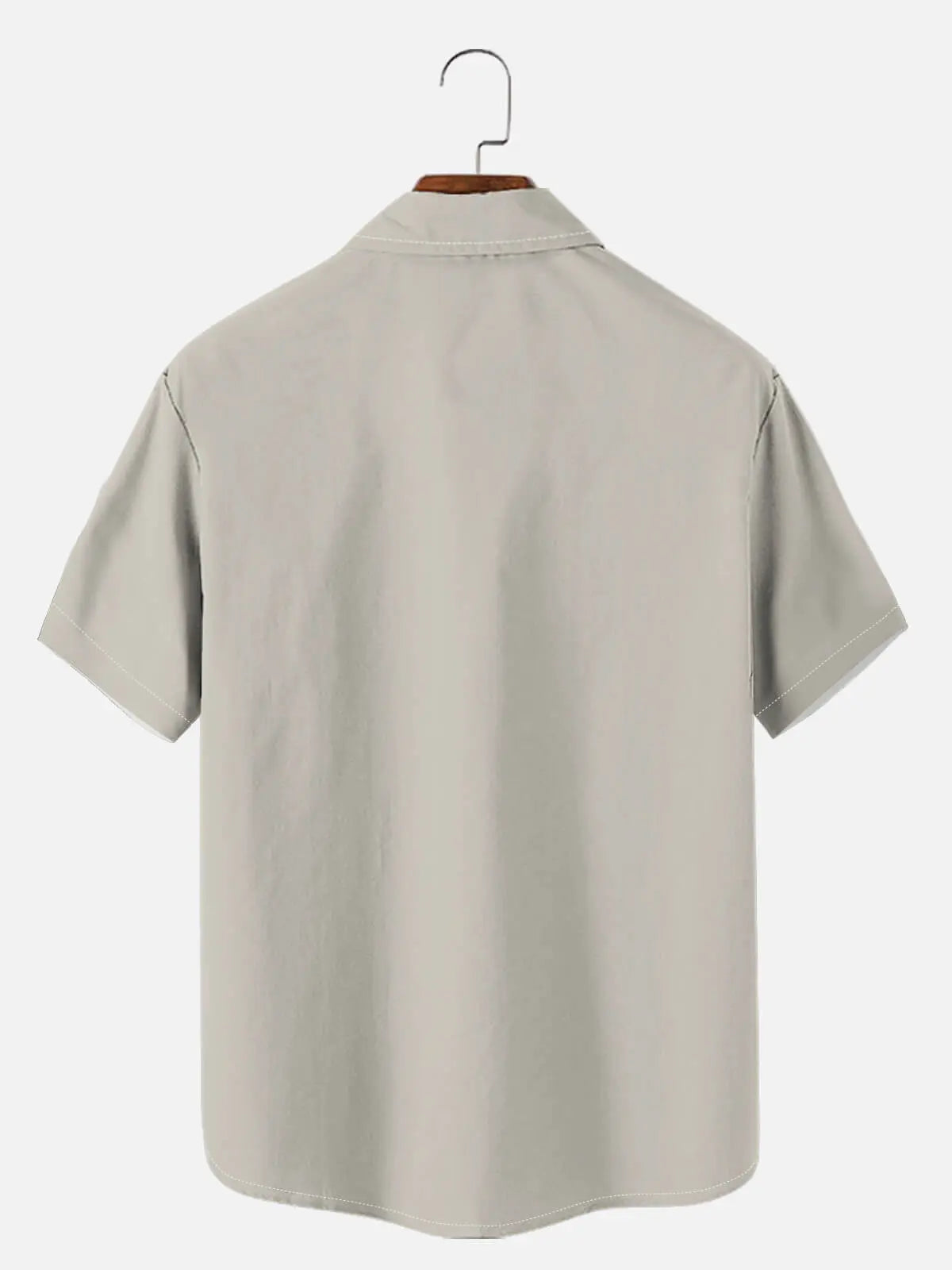 Men's Retro Argyle Panel Short Sleeve Shirt Eleven Oasis
