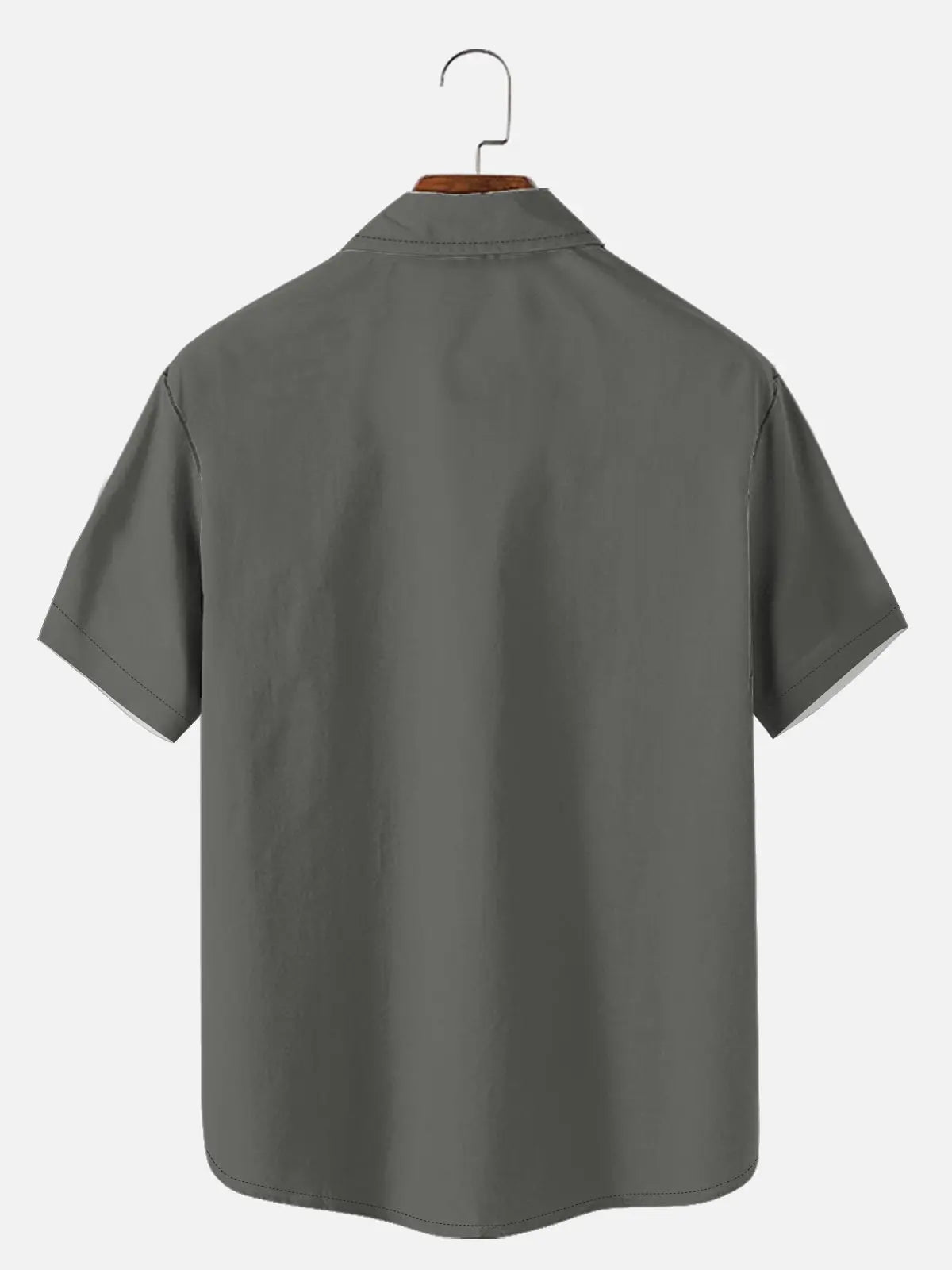 Tall Men's Mid-Century Modern Abstract Bowling Short Sleeve Shirt?