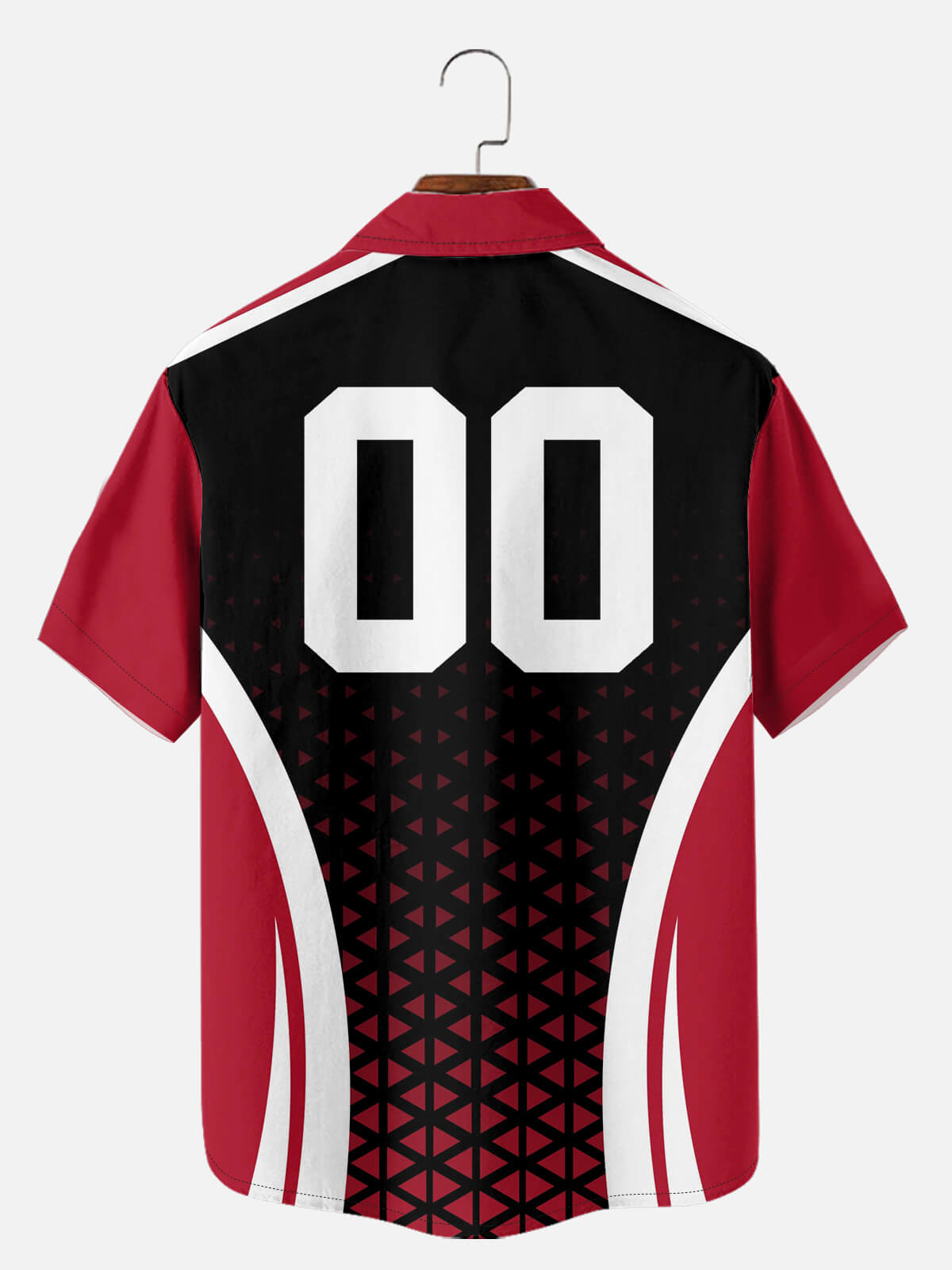 Men's Custom American Football Stripe Short Sleeve Shirt Eleven Oasis