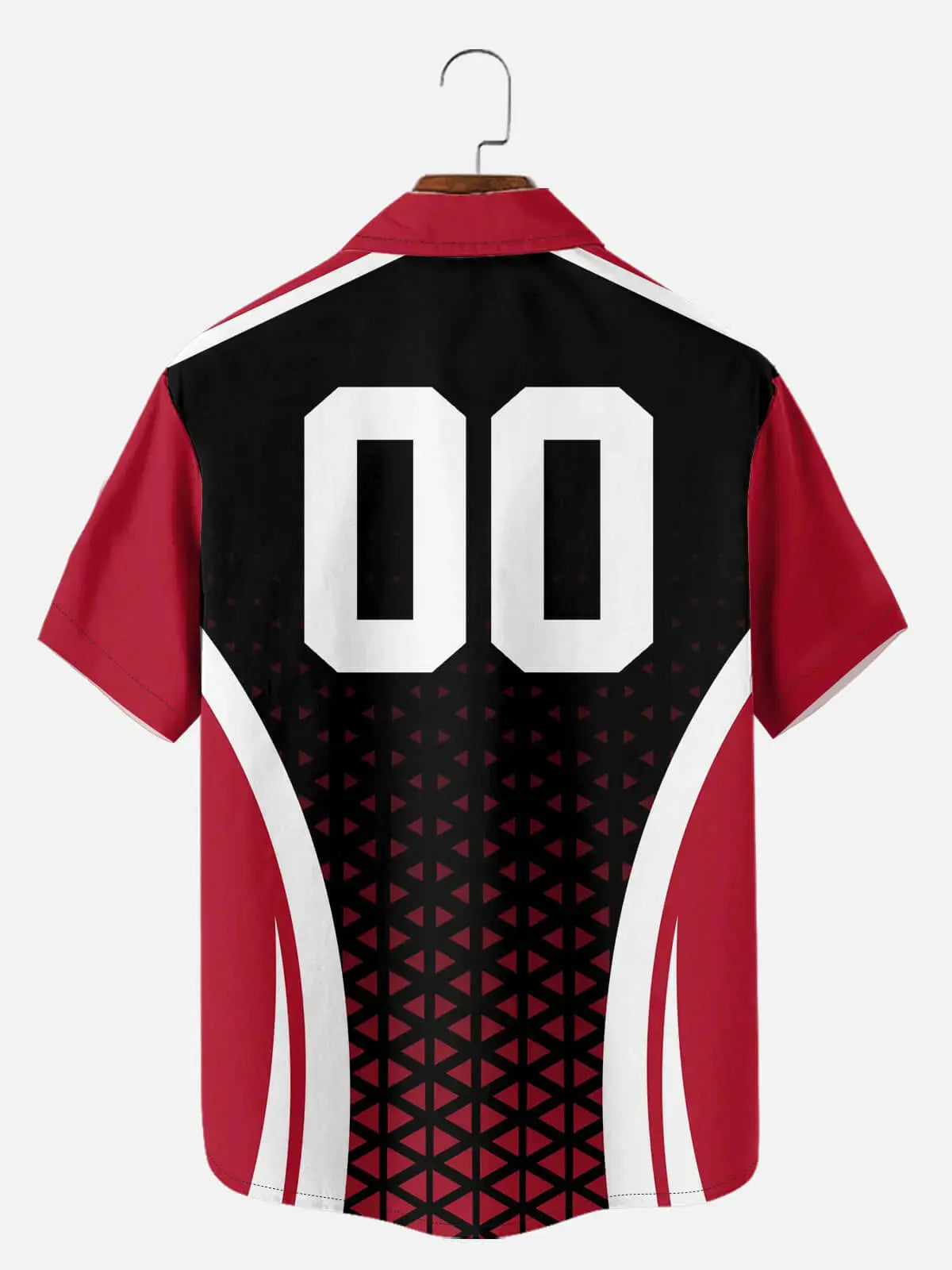Men's Custom American Football Stripe Short Sleeve Shirt Eleven Oasis
