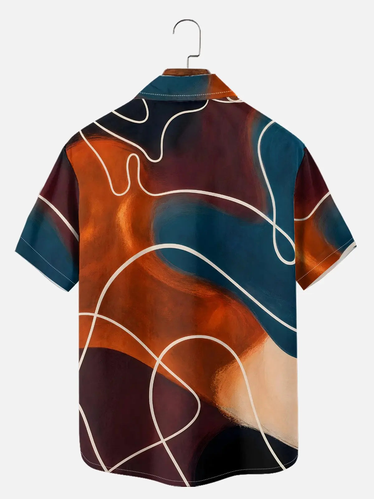 Men's Neon Lounge Abstract Short Sleeve Shirt Eleven Oasis