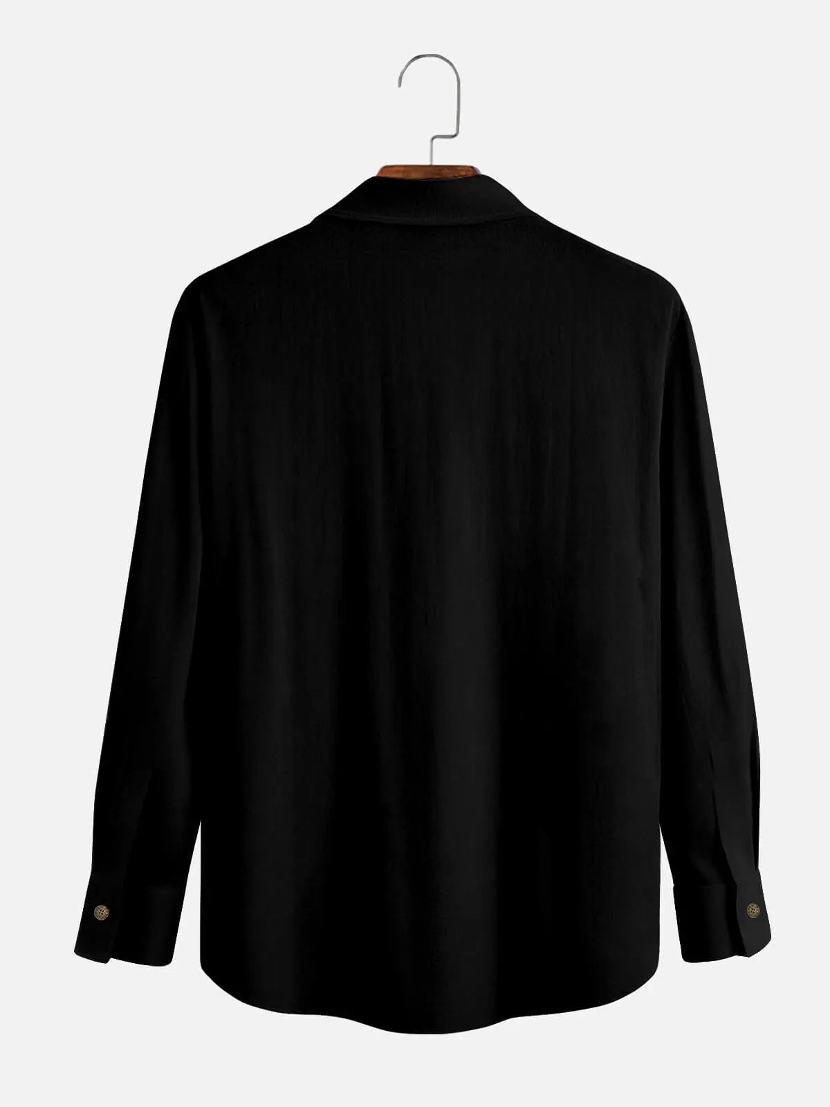 Men's Rockabilly Skull Button Down Halloween Long Sleeve Shirt Eleven Oasis