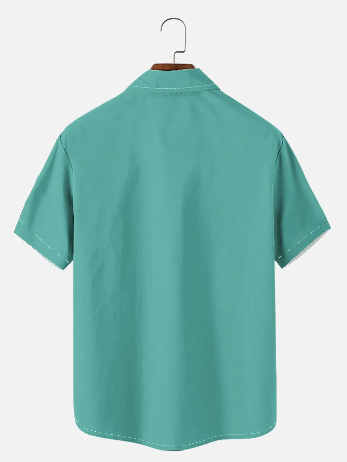Tall Men's Mid-Century Modern Abstract Bowling Short Sleeve Shirt?
