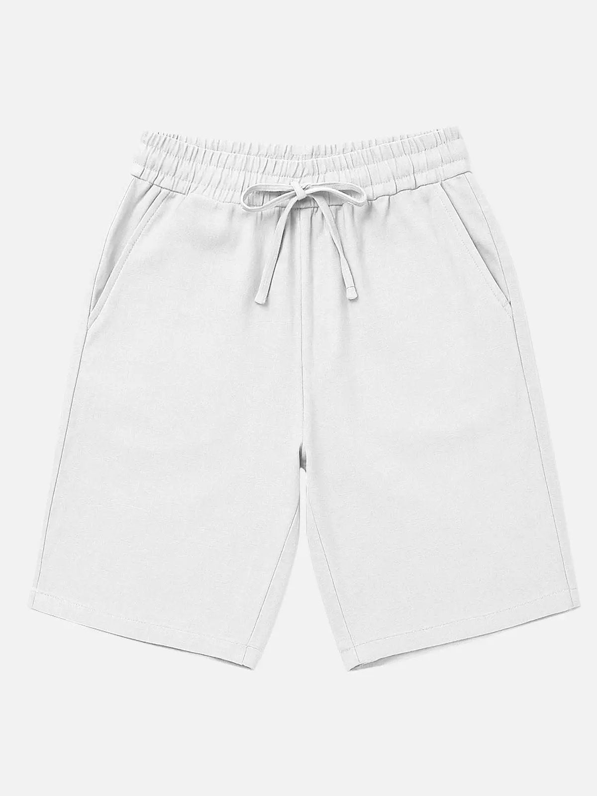 Men's Linen Blend Elastic Waist Shorts Eleven Oasis