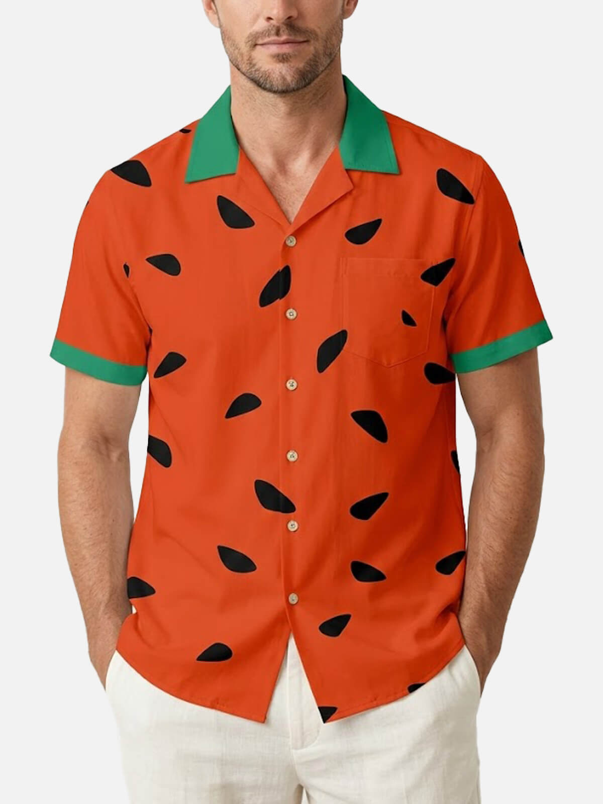 Men's Stone Age Caveman Fred Short Sleeve Shirt Eleven Oasis