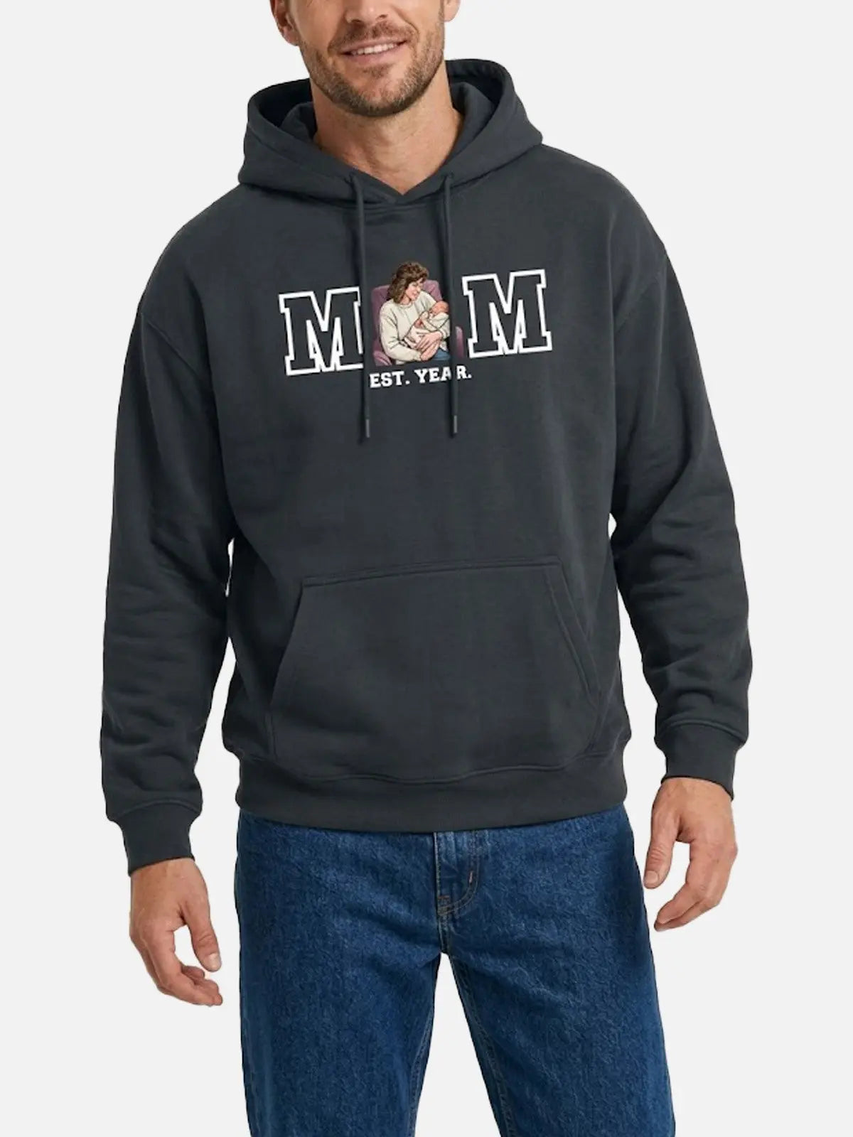 Custom Mom Illustration Hoodie Eleven Oasis