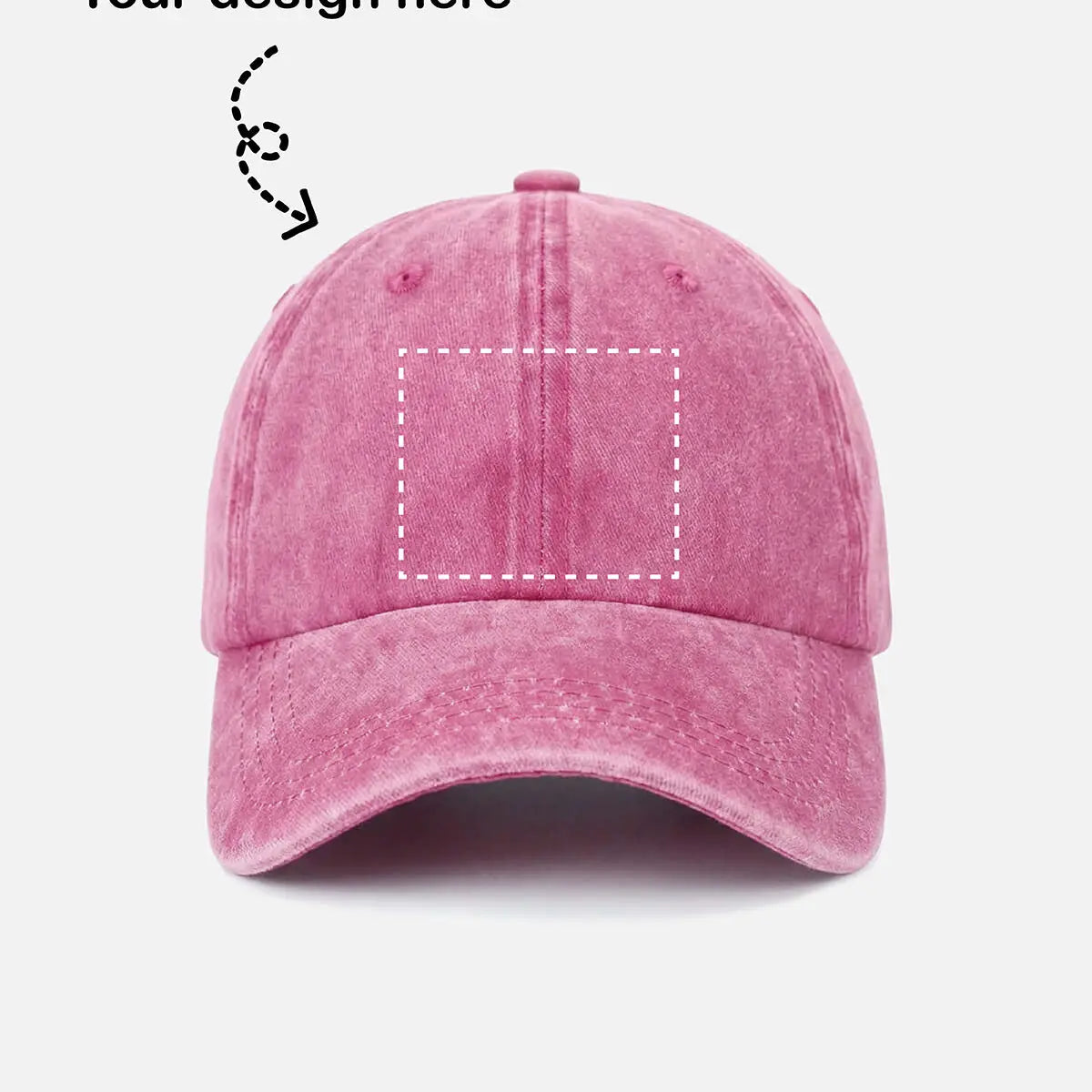 Customizable Washed Cotton Baseball Cap ElevenOasis