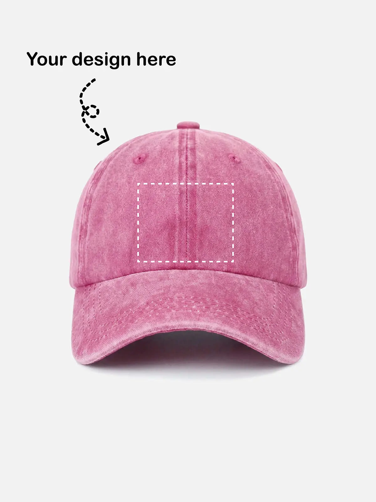 Customizable Washed Cotton Baseball Cap ElevenOasis