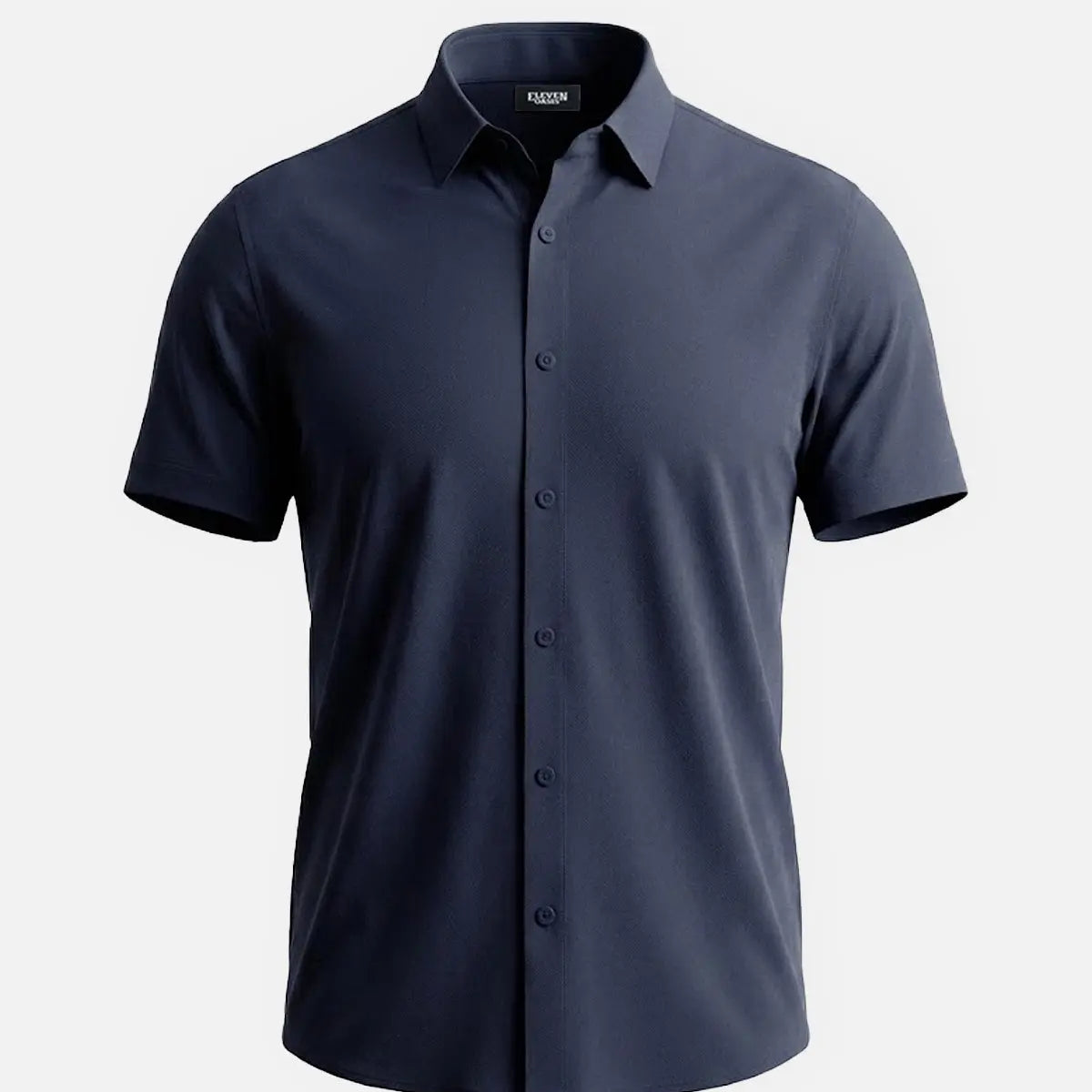 Men's Classic Stretch Slim Fit Short Sleeve Shirt ElevenOasis
