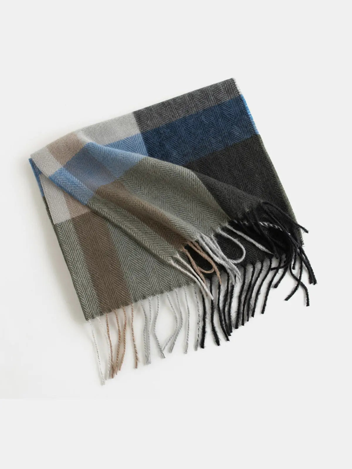 Classic Check Knit Winter Scarf ElevenOasis
