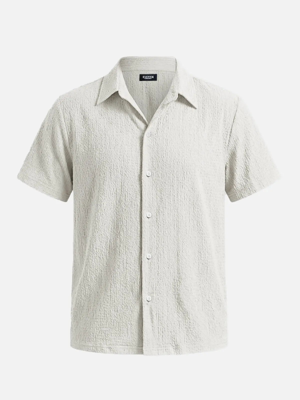 Men's Textured Crinkle Short Sleeve Shirt ElevenOasis