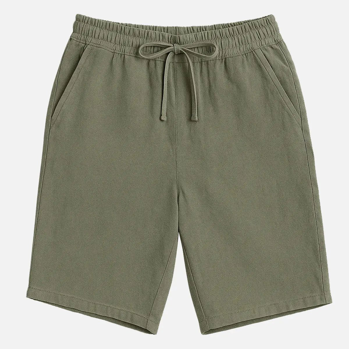 Men's Linen Blend Elastic Waist Shorts Eleven Oasis