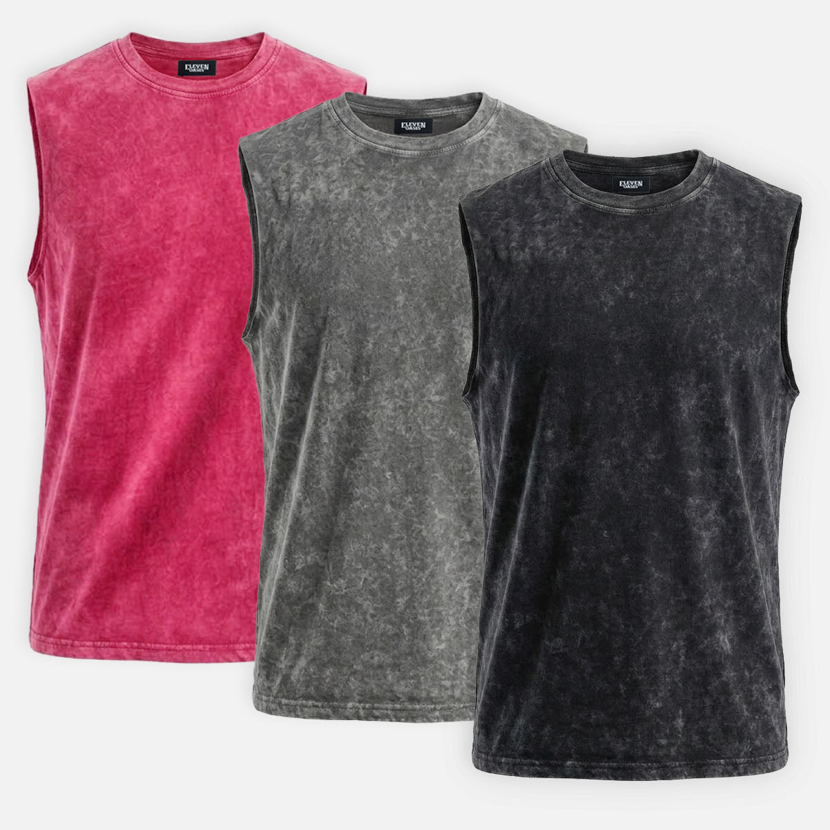 Men's Vintage Washed Cotton Tank Top ElevenOasis