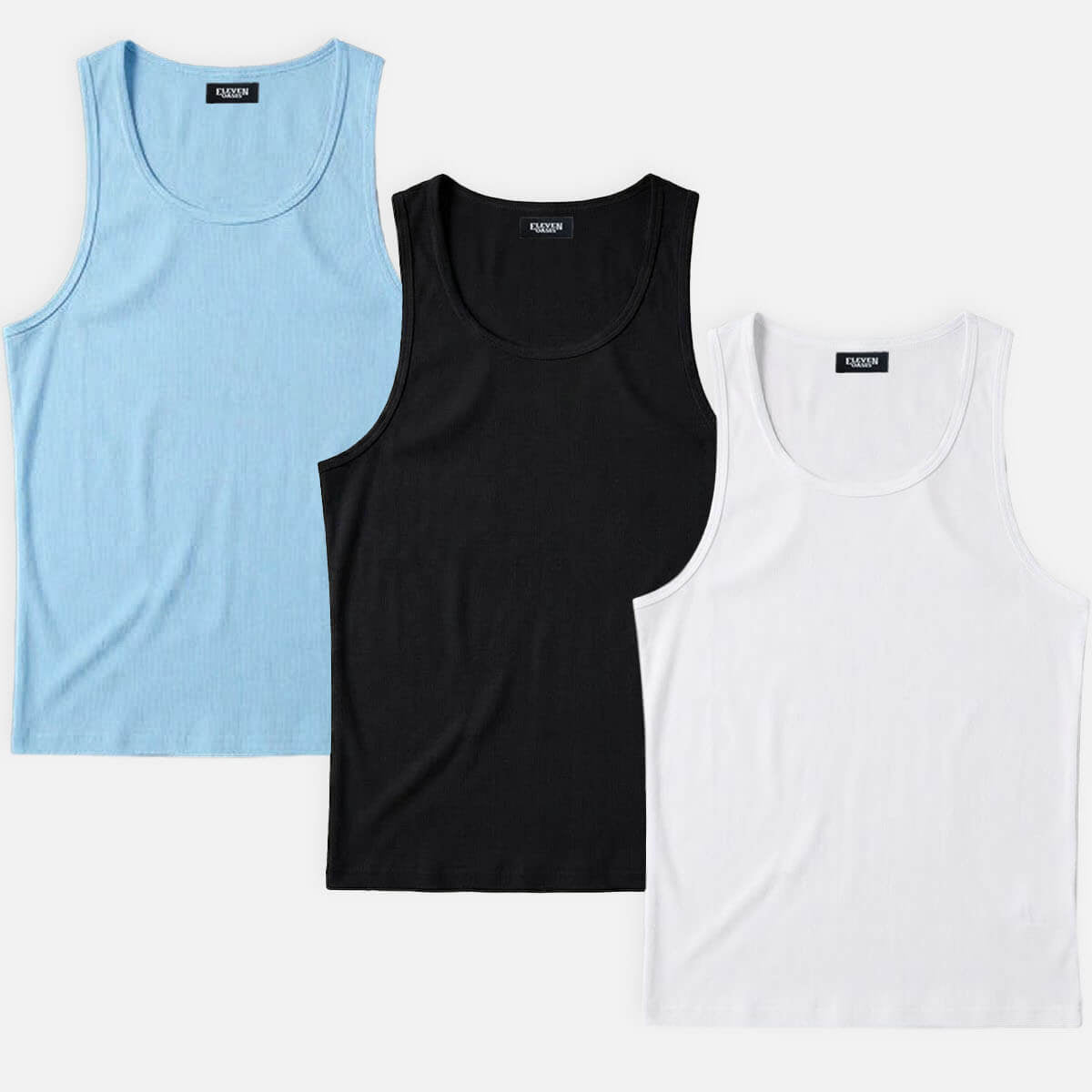 Men's Solid Color Slim Fit Tank Top ElevenOasis