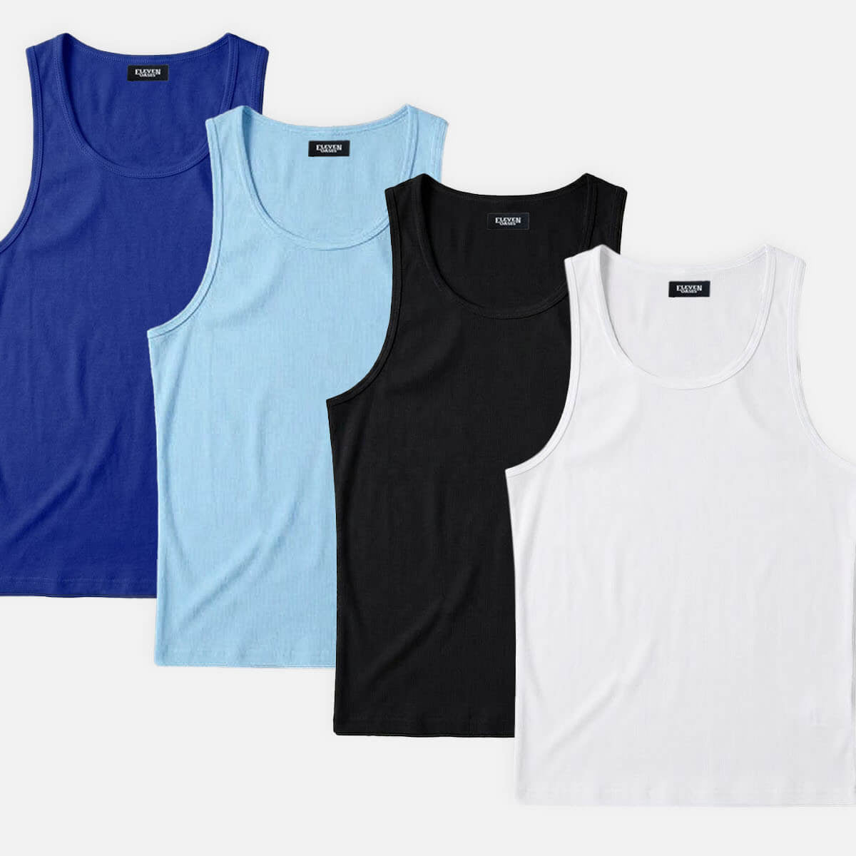 Men's Solid Color Slim Fit Tank Top ElevenOasis