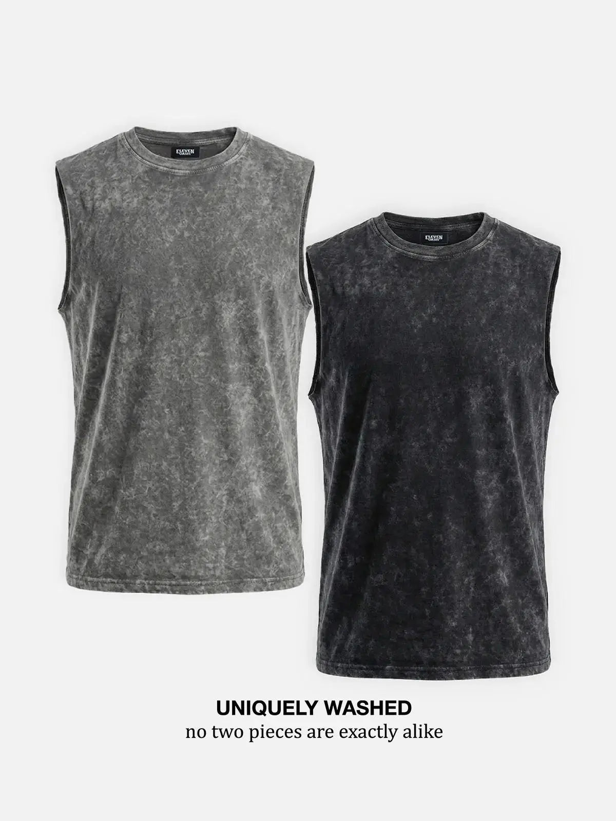 Men's Vintage Washed Cotton Tank Top ElevenOasis