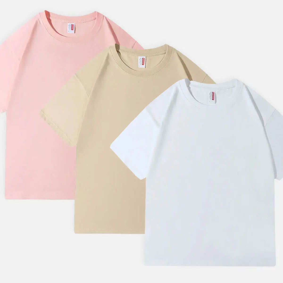 Soft Pastel Basic Cotton T-Shirt - 5 Colors Eleven Oasis