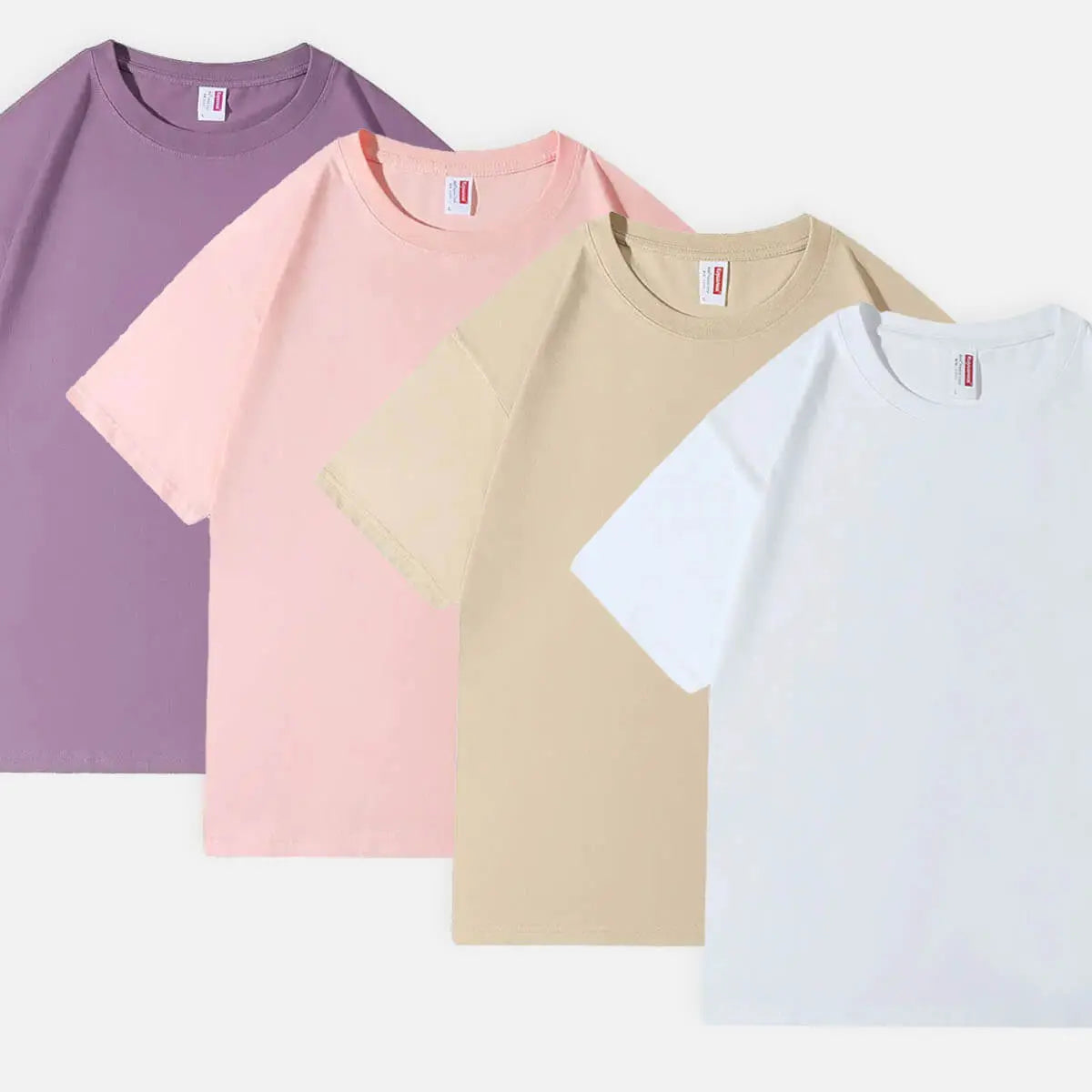 Soft Pastel Basic Cotton T-Shirt - 5 Colors Eleven Oasis