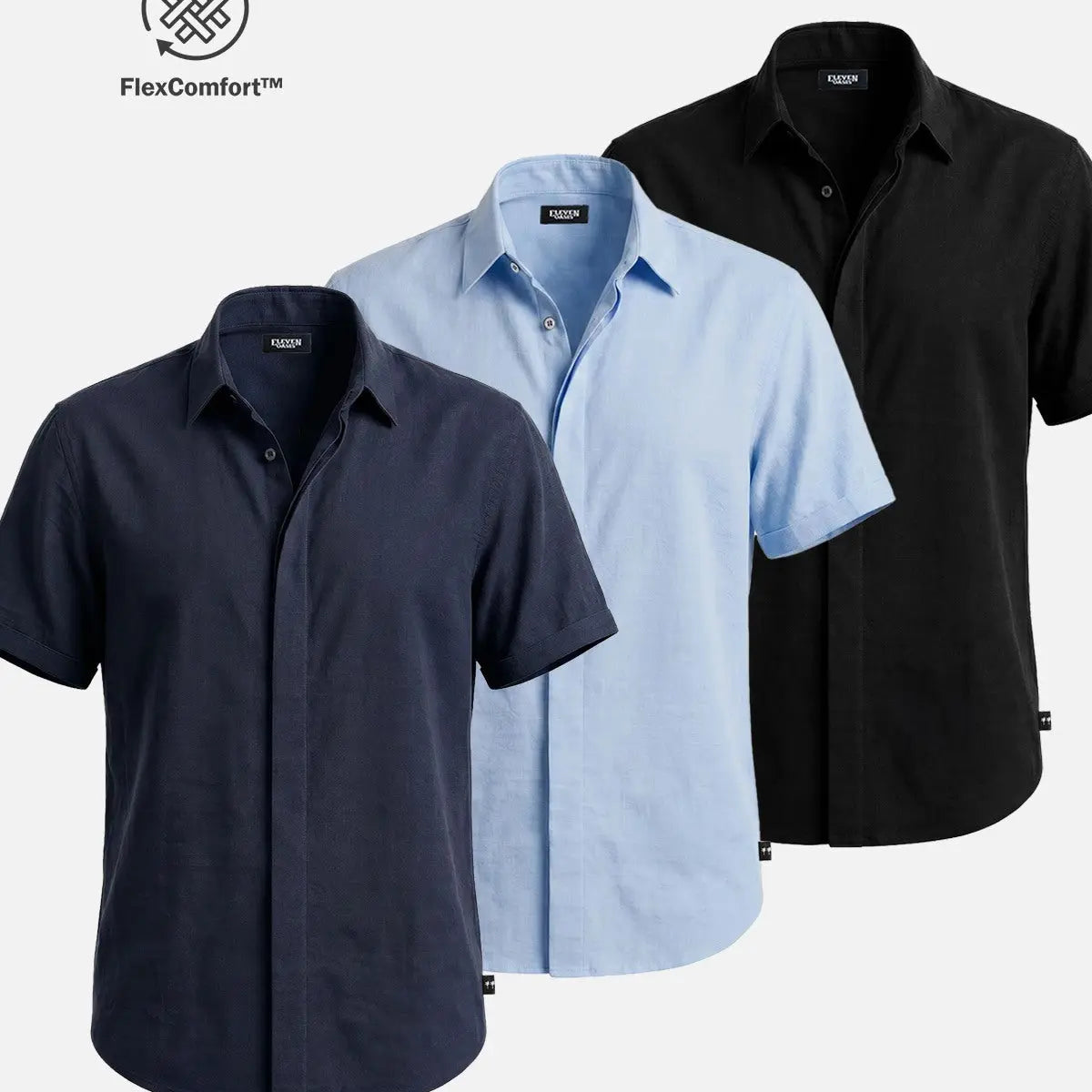 Men's FlexComfort? Classic Short Sleeve Shirt ElevenOasis