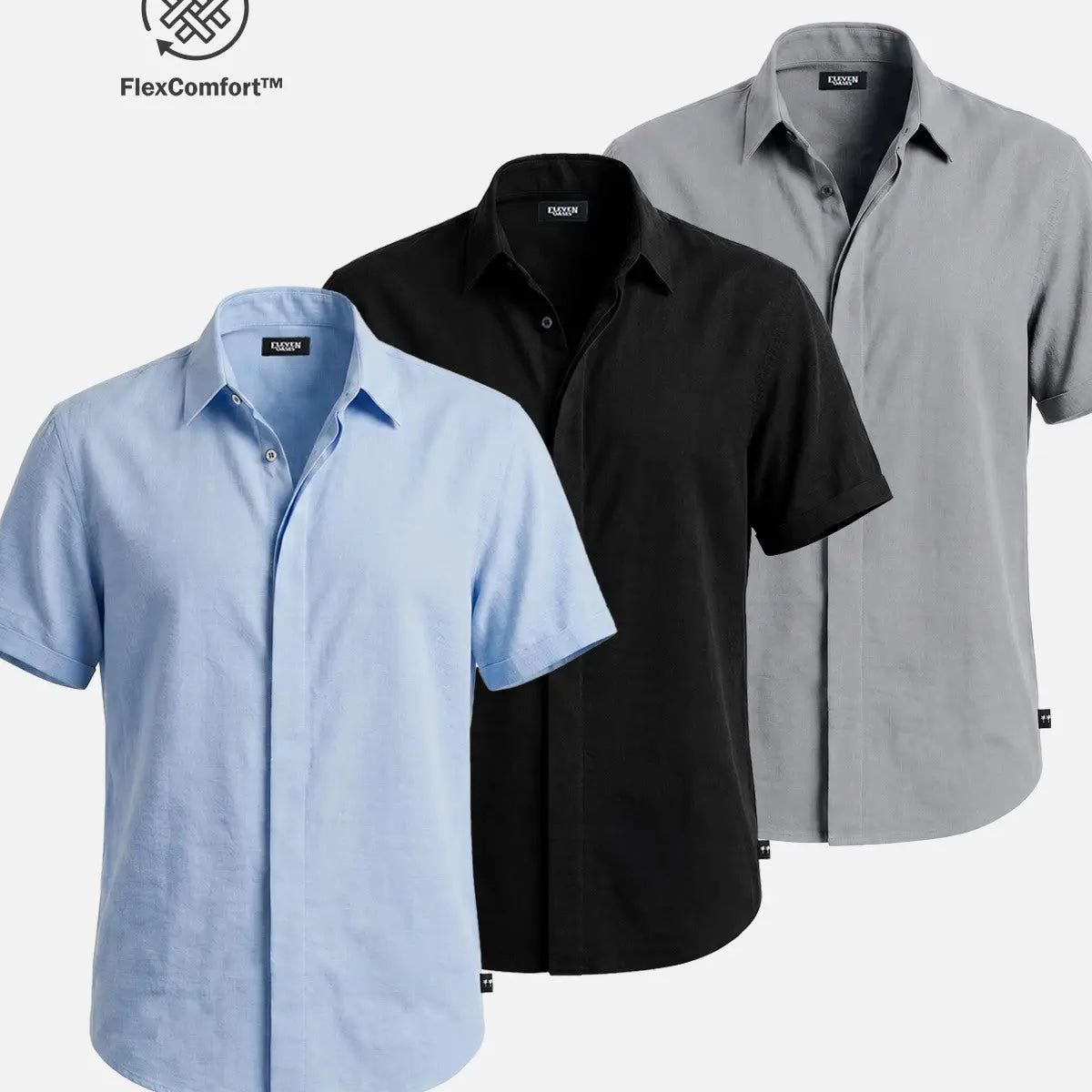 Men's FlexComfort? Classic Short Sleeve Shirt ElevenOasis