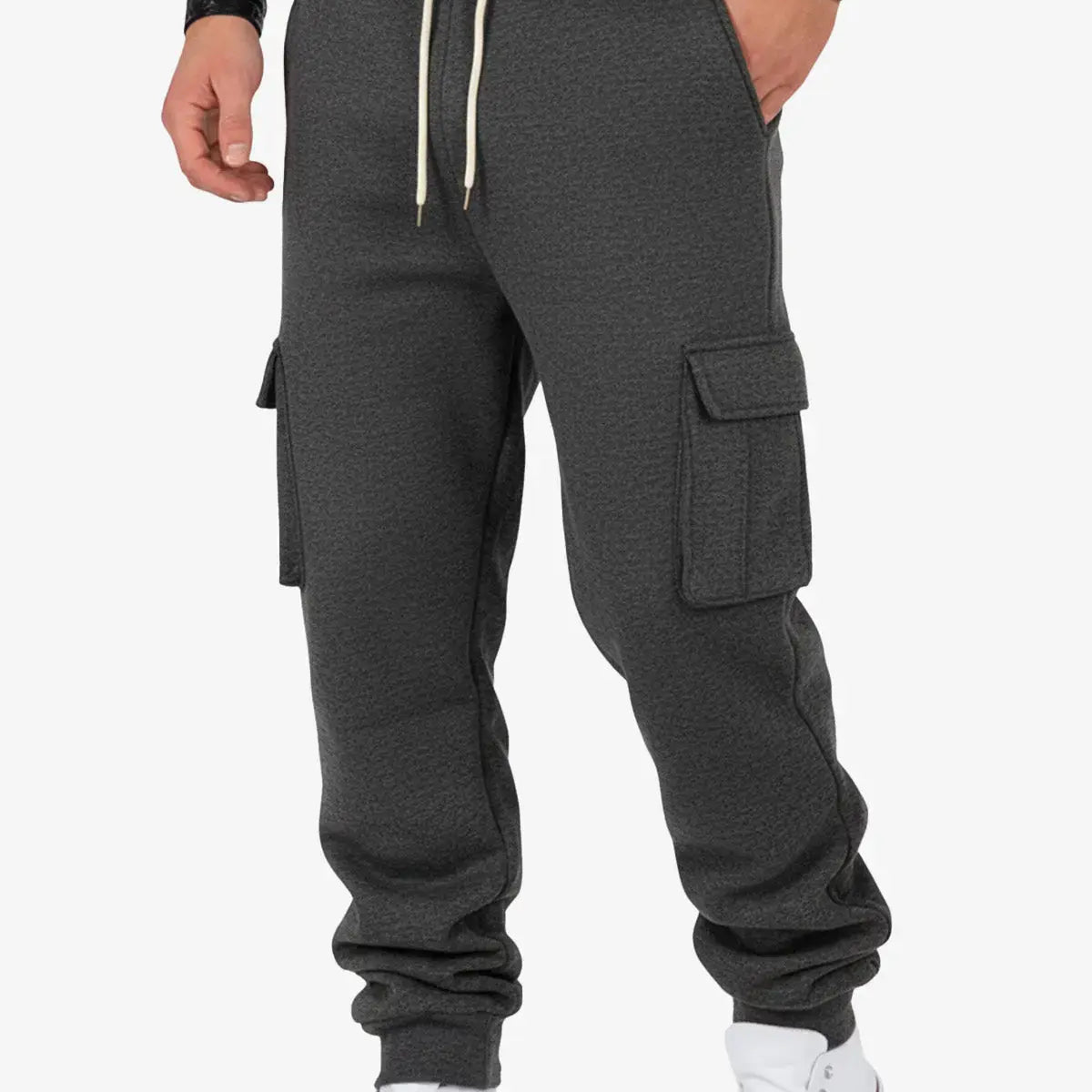 Men's Cargo Pocket Drawstring Jogger Pants ElevenOasis