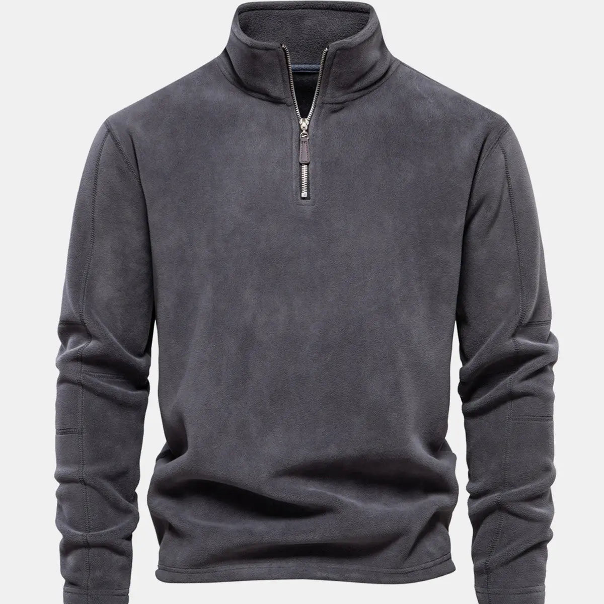 Men's Quarter-Zip Fleece Pullover Sweatshirt ElevenOasis