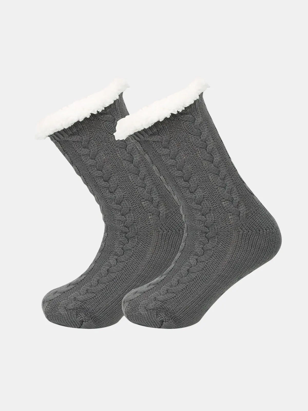 Thick Winter Plush-Lined Slipper Socks Eleven Oasis