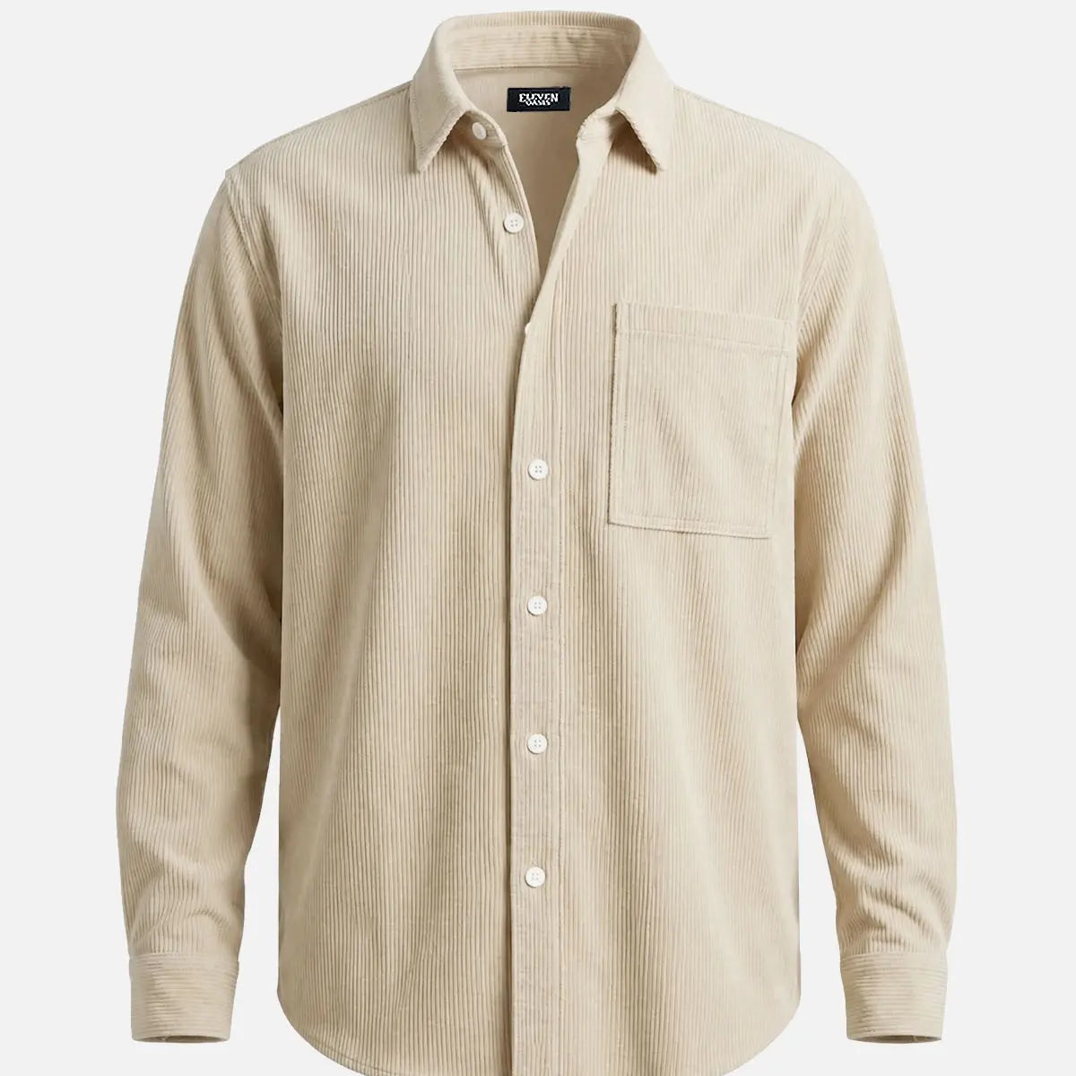 Men's Vintage Corduroy Regular Fit Overshirt Eleven Oasis