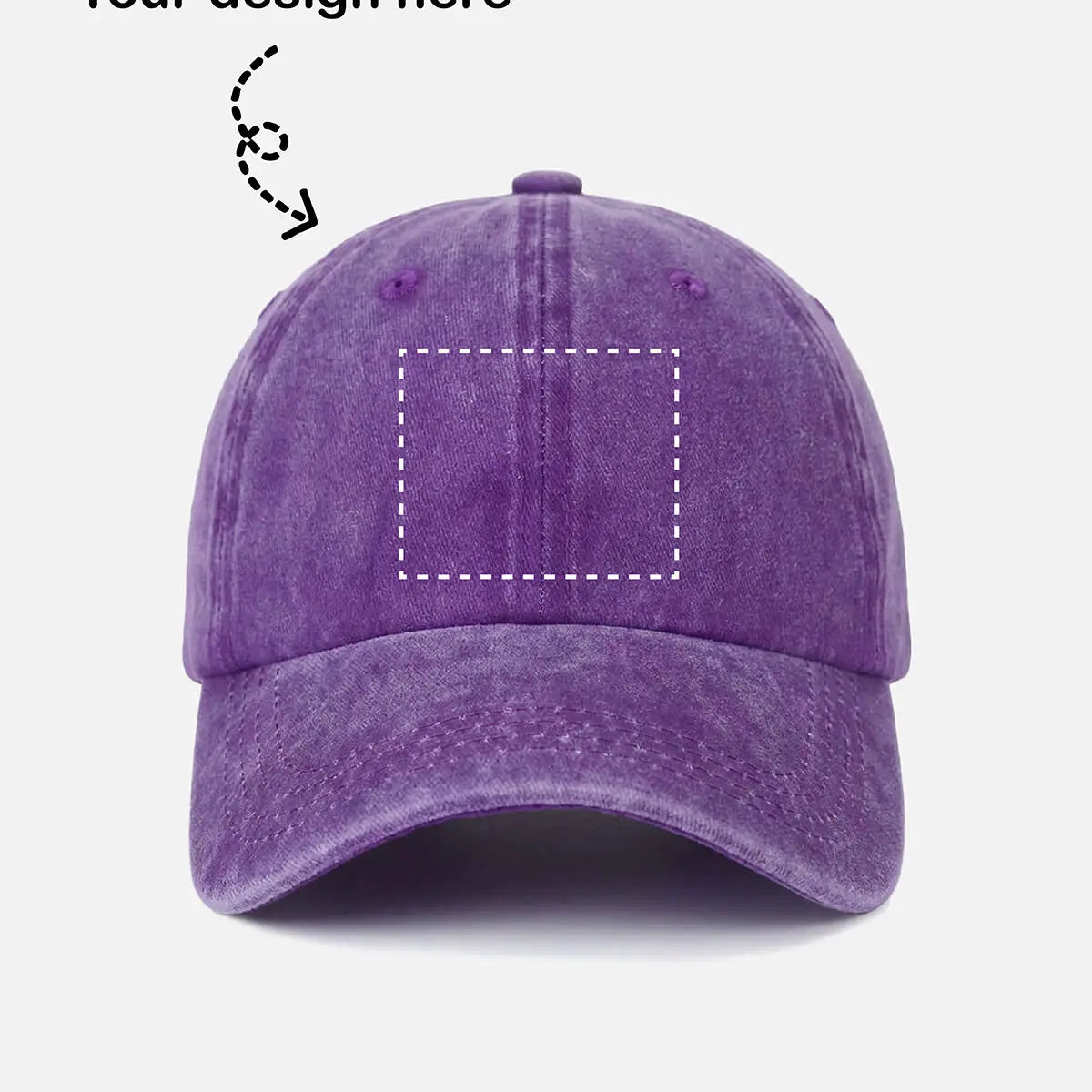 Customizable Washed Cotton Baseball Cap ElevenOasis