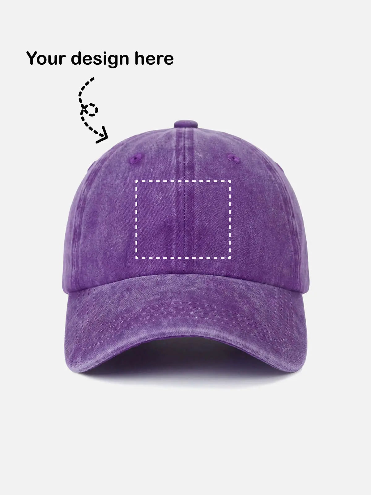 Customizable Washed Cotton Baseball Cap ElevenOasis