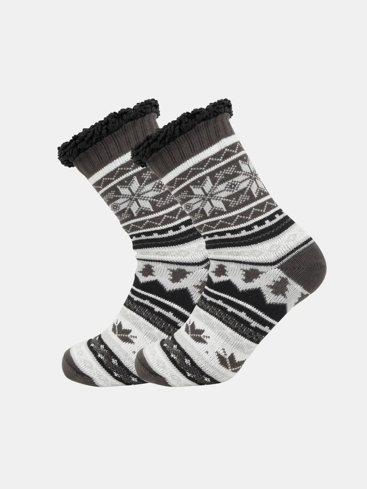 Patterned Wool-Style Slipper Socks ElevenOasis