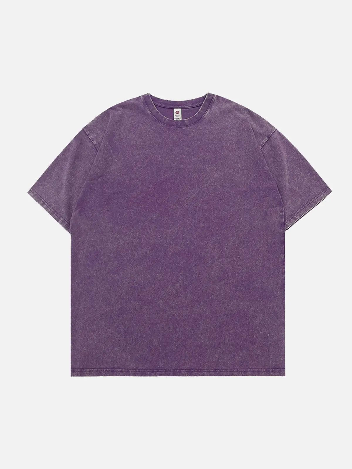 Acid Wash Cotton Basic T-Shirt - 6 Colors ElevenOasis
