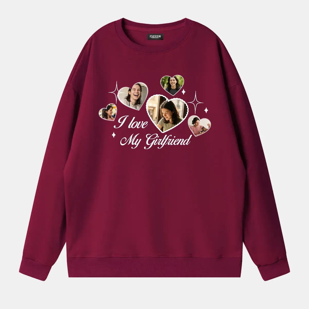 Custom Love Photo Sweatshirt Eleven Oasis