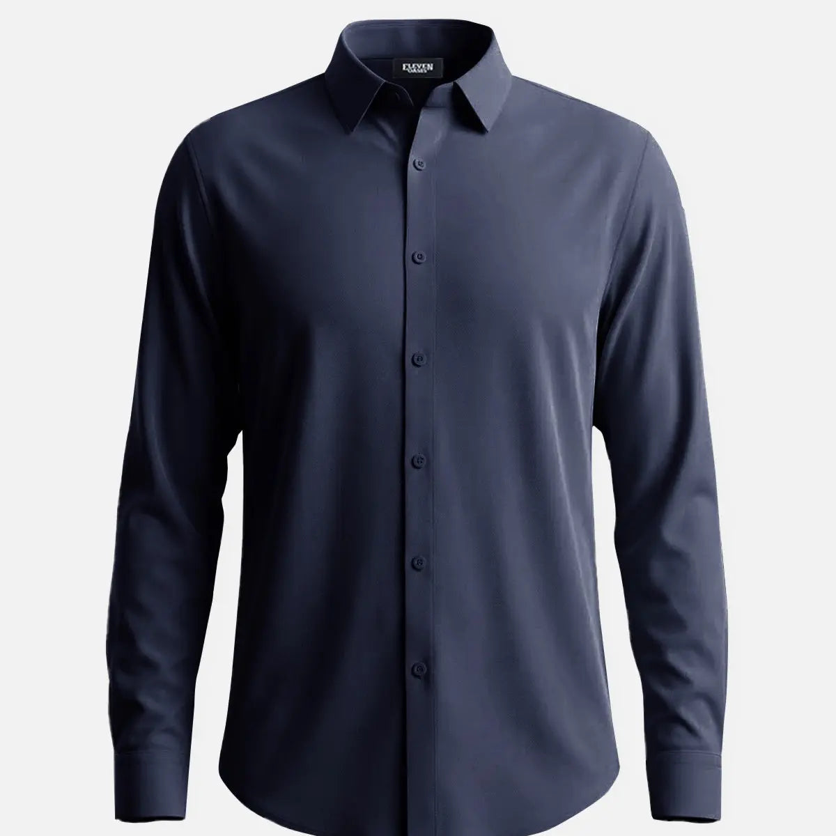 Men's Classic Solid Slim Fit Long Sleeve Shirt Eleven Oasis