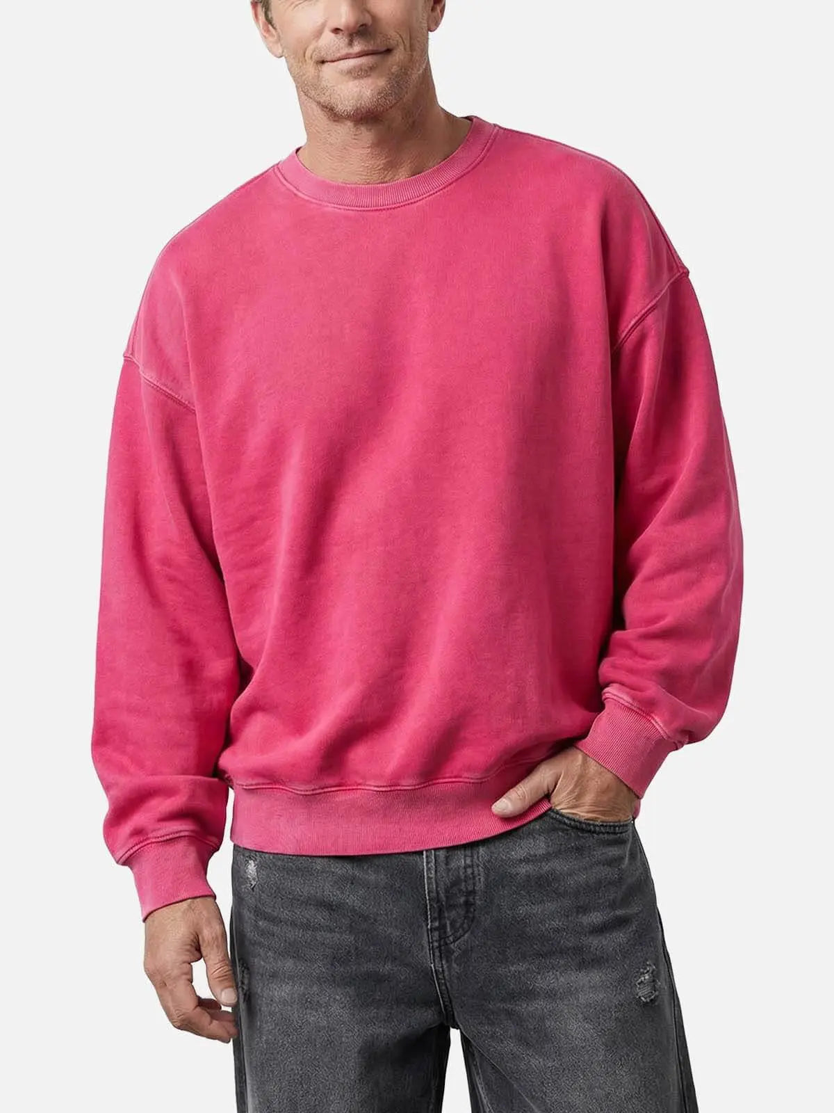 Men's Vintage Washed Cotton Sweatshirt Eleven Oasis