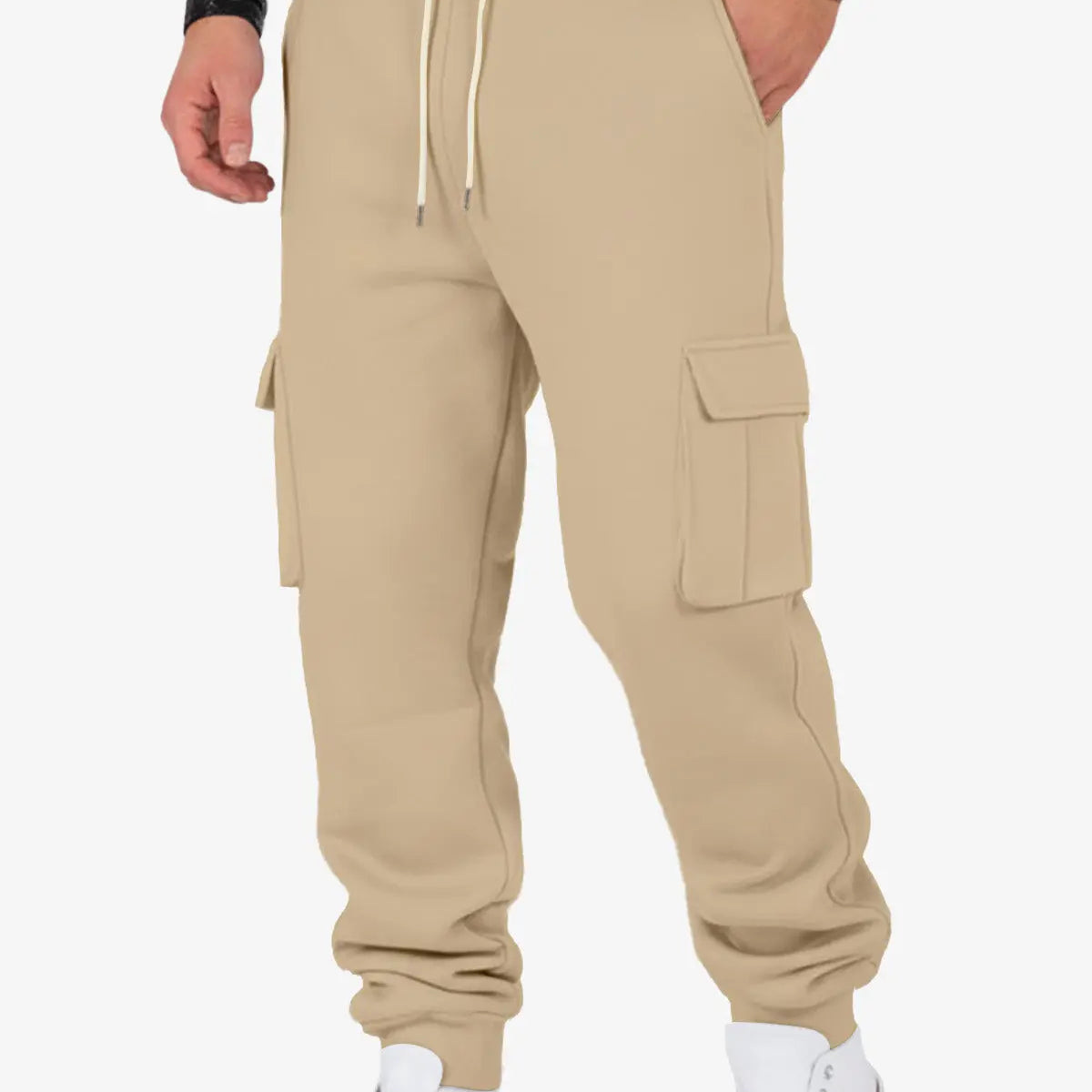 Men's Cargo Pocket Drawstring Jogger Pants ElevenOasis