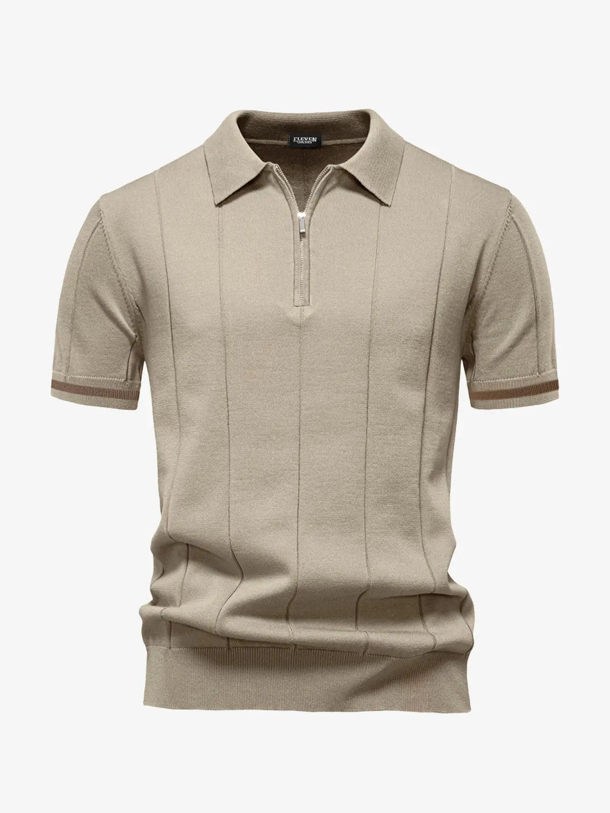 Men's Refined Slim Polo Knit Short Sleeve Shirt ElevenOasis