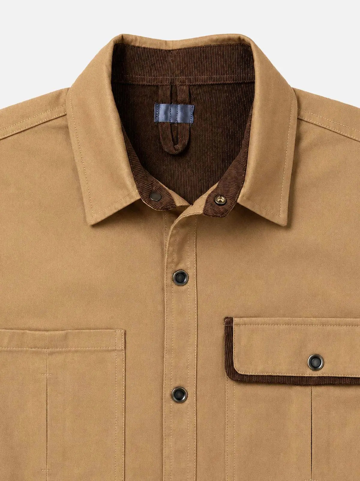 Men's Relaxed Fit Vintage Utility Overshirt Jacket ElevenOasis